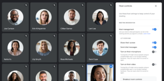 Mayor control sobre participantes en Google Meet